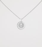 Messika Lucky Move white gold diamond necklace 0.24ct, imported from the UK