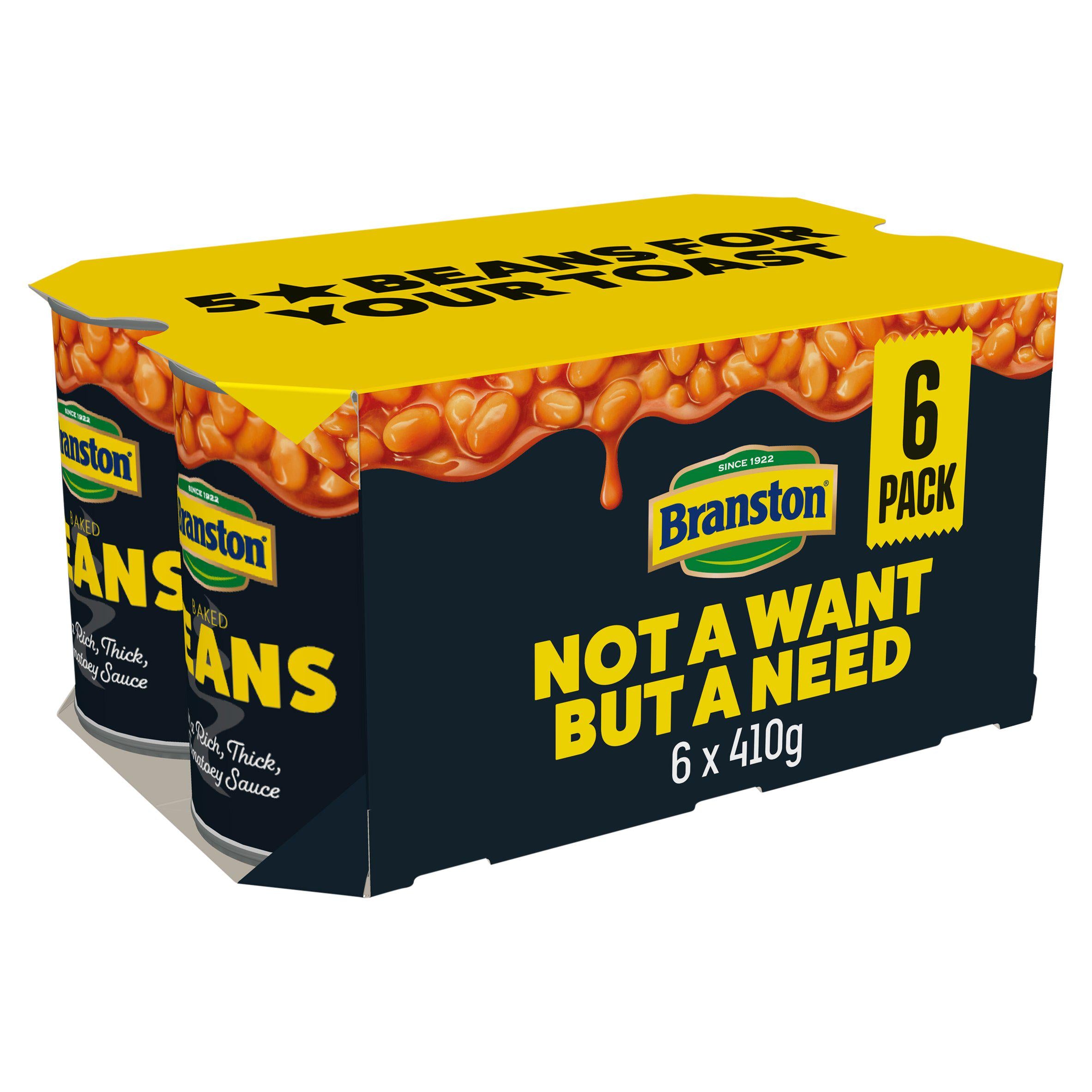 Branston Baked Beans in a Rich & Tasty Tomato Sauce 6x410g - McGrocer