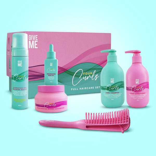 Give Me Four Curls full haircare set, UK version