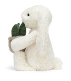 Jellycat plush bunny with plant 31cm, UK version