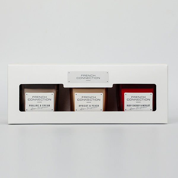 French Connection candle gift set Autumn Range 3 x 50G - British product