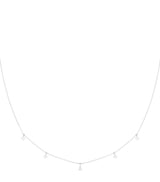 Harrods Astrid & Miyu White Gold and Diamond Pear Charm Necklace- Buy online at McGrocer