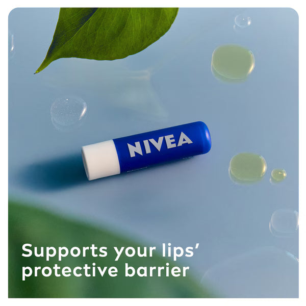 Nivea Moisture Original Care Lip Balm 4.8g, imported from the UK