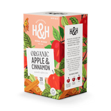 Holland & Barrett Heath & Heather Organic Apple and Cinnamon Herbal Tea Bags 20 Count- Buy online at McGrocer