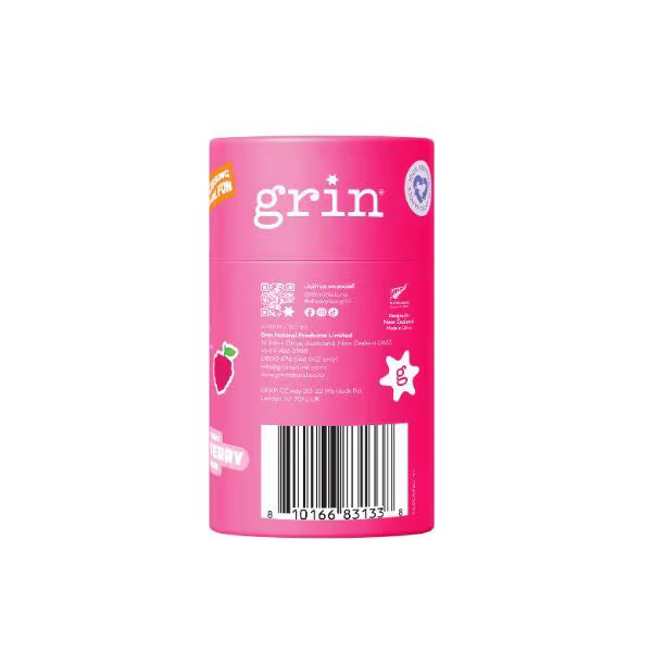 Grin floss picks Raspberry 80pk Canister, UK version