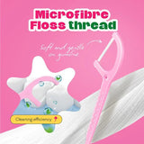 Grin floss picks Raspberry 80pk Canister, UK version