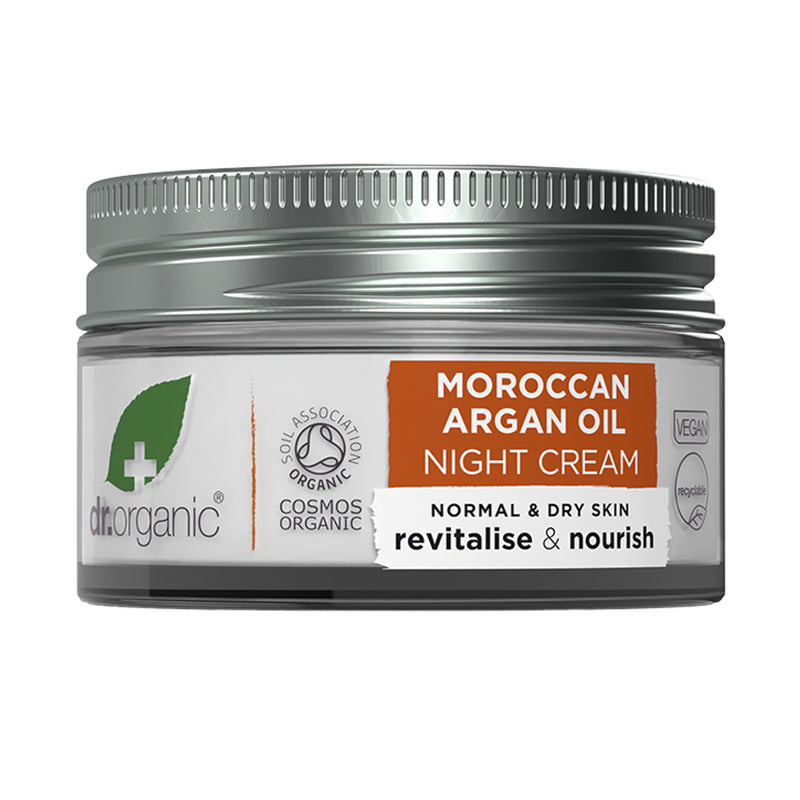 Dr Organic Moroccan Argan Oil Night Cream 50ml, imported from the UK