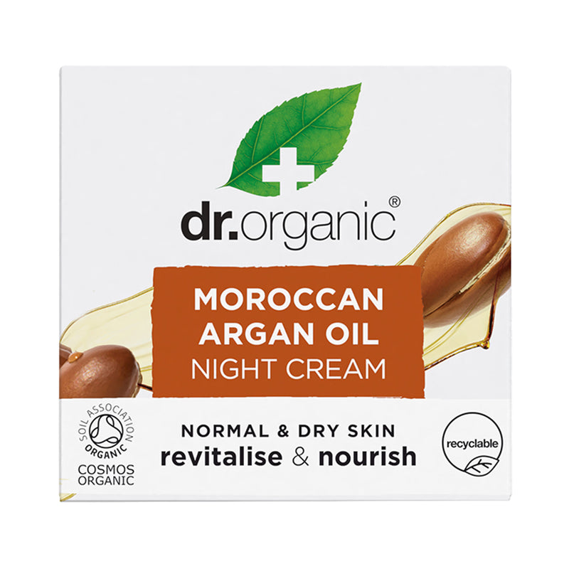 Dr Organic Moroccan Argan Oil Night Cream 50ml, imported from the UK