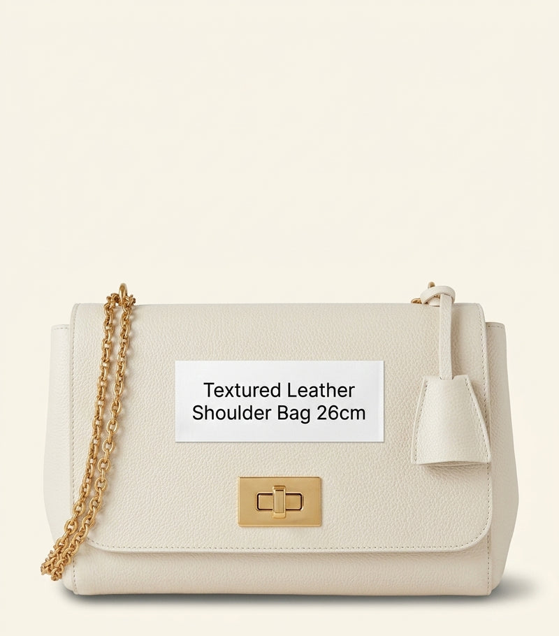 Mulberry Lily shoulder bag in grained leather, imported from the UK