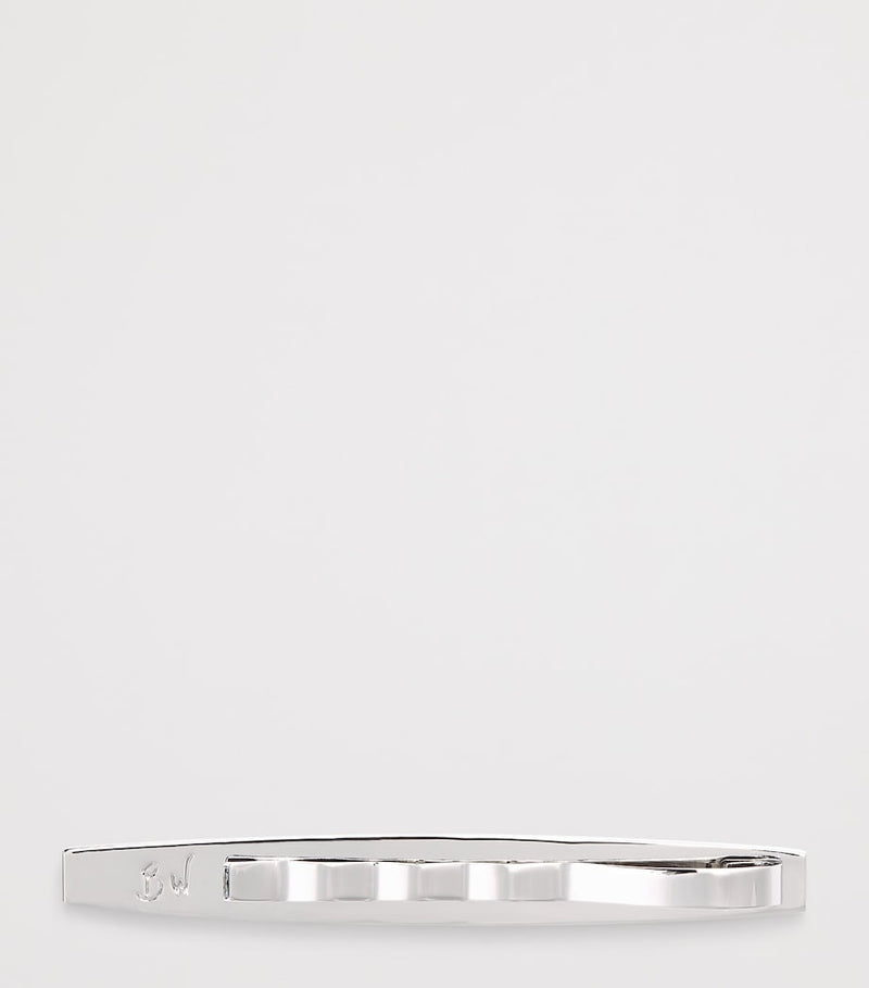 Babette Wasserman rhodium-plated Deco cufflinks, UK version