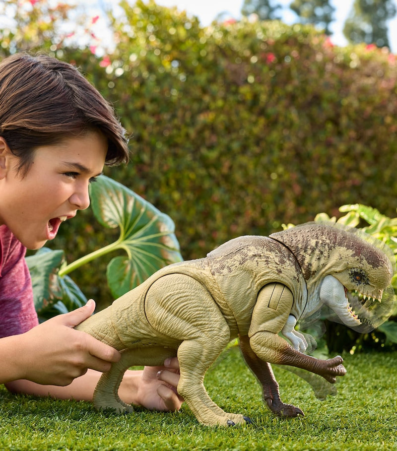 Jurassic World Rumble 'N' Rampage Distortus Rex action figure - British product