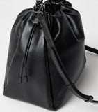 Brunello Cucinelli Mellow medium leather bucket bag, UK version