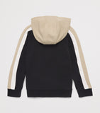 BOSS cotton stripe zip-up hoodie for kids ages 4-16 - British product