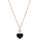 Harrods Chopard Happy Hearts Rose Gold and Diamond Pendant- Buy online at McGrocer