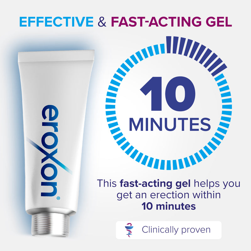 Eroxon erectile dysfunction treatment gel single-dose tube, UK version