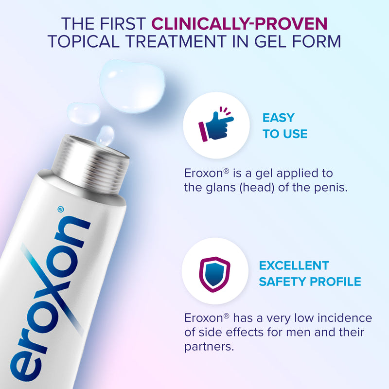 Eroxon erectile dysfunction treatment gel single-dose tube, UK version