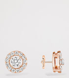 Messika stud earrings rose gold diamond 0.15ct - British product