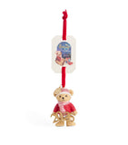 Glittering Champagne Bottle Christmas Tree Decoration