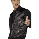 Smiffys adult sequin costume vest for parties (British brand)