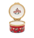 Halcyon Days enamel I Love You box H3cm x W4.5cm - British product