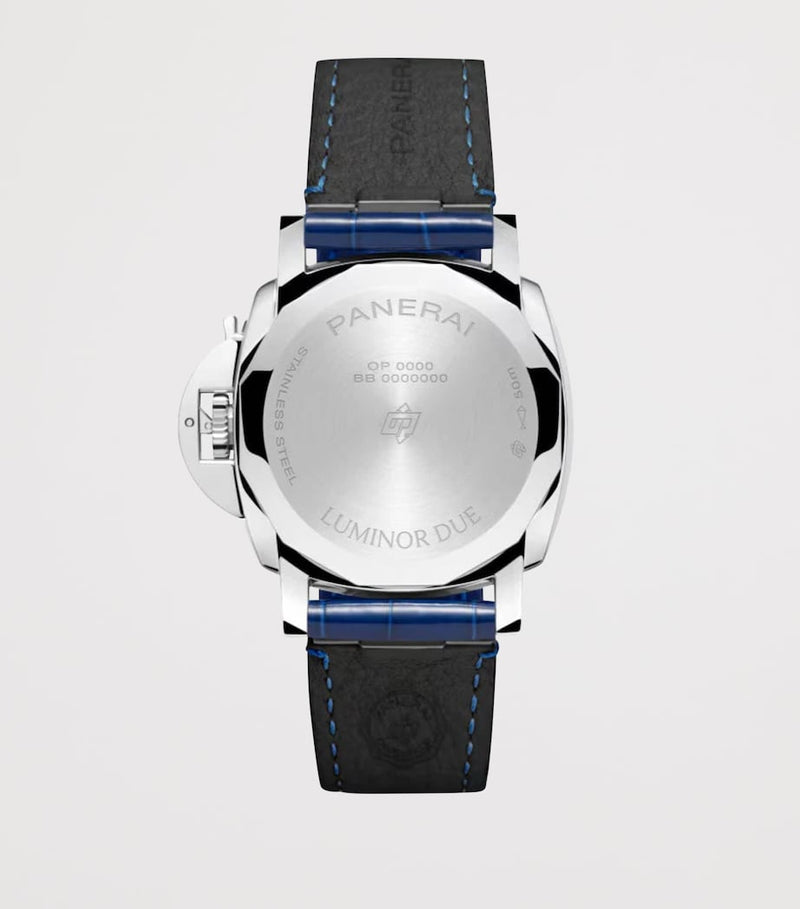 Panerai Luminor Due Luna 38mm stainless steel watch (British brand)