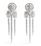 Yeprem white gold and diamond drop earrings (British brand)