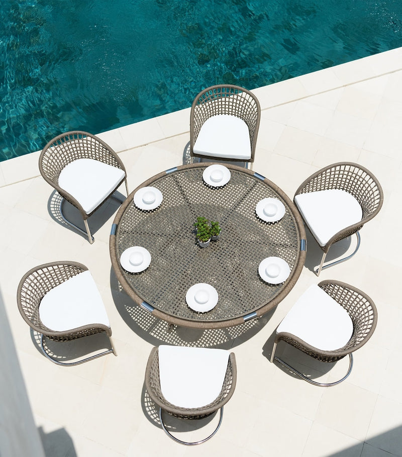 Indian Ocean Marina curved outdoor chair, UK version