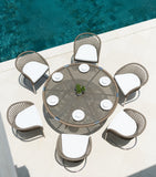 Indian Ocean Marina curved outdoor chair, UK version