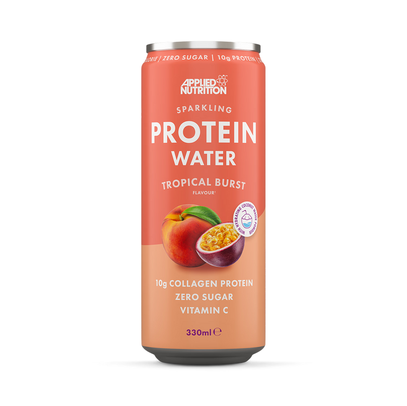 Applied Nutrition sparkling protein water Tropical Burst 330ml, UK version