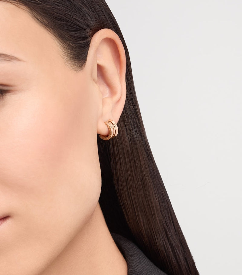 Bvlgari B.zero1 hoop earring rose gold - British product