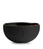 Marchanta Vasija black clay candle holder - British product