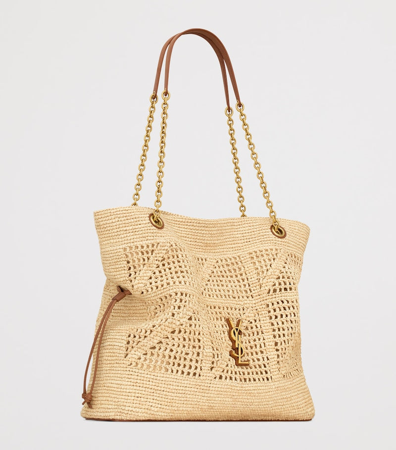 Saint Laurent raffia Jamie shopping bag 35cm - British product