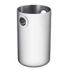 Christofle stainless steel wine cooler with cylindrical design - British product