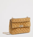 Valentino Garavani Rockstud Spike shoulder bag suede (British brand)