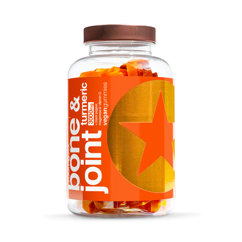 Starpowa Bone Joint Turmeric Gummies with Black Pepper 60 (British brand)