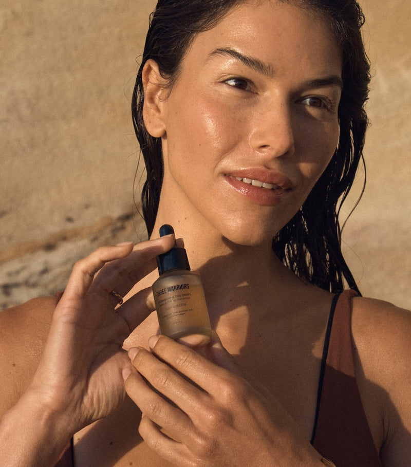 Three Warriors tan drops light to medium 30ml (British brand)