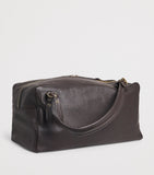 Eleventy leather duffel bag with adjustable straps, approx. 31.5 x 31.5 x 31 cm - British product