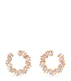 Suzanne Kalan rose gold diamond mini hoop earrings, UK version