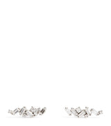Harrods Suzanne Kalan White Gold and Diamond Frenzy Stud Earrings- Buy online at McGrocer