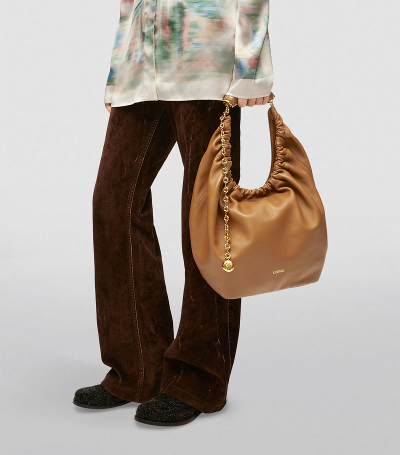 LOEWE Squeeze top-handle nappa lambskin bag - British product