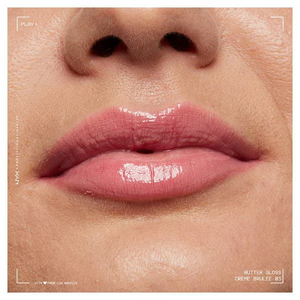 NYX Butter Gloss Creme Brulee Lip Gloss, imported from the UK