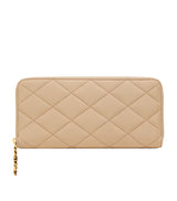Harrods Saint Laurent Matelassé Zip-Up Wallet- Buy online at McGrocer