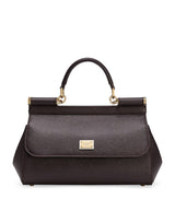 Harrods Dolce&Gabbana Leather Sicily Top-Handle Bag- Buy online at McGrocer