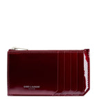 Saint Laurent patent leather zipped card holder compact (British brand)
