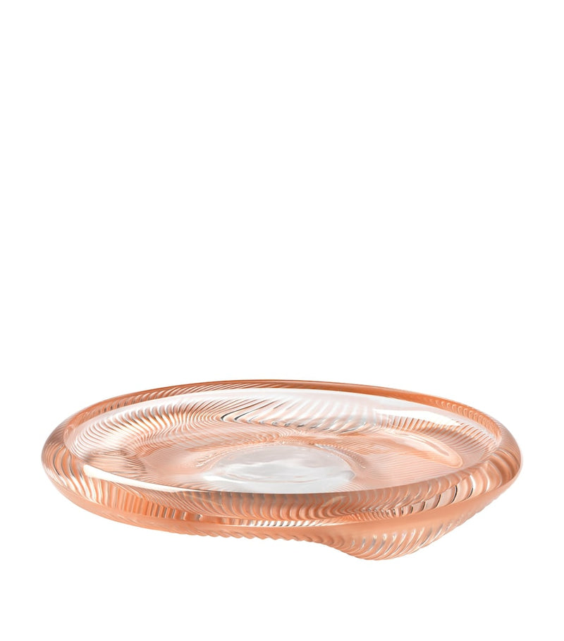Lalique crystal Alizé bowl 34cm, imported from the UK