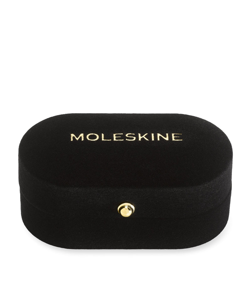 Moleskine gold-plated H notebook charm, imported from the UK