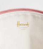 Harrods toile half moon cosmetic bag, UK version