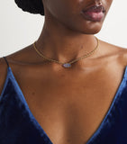 Emily P. Wheeler yellow gold sapphire ombré necklace (British brand)