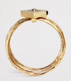 Jacquie Aiche yellow gold and diamond evil eye ring, imported from the UK