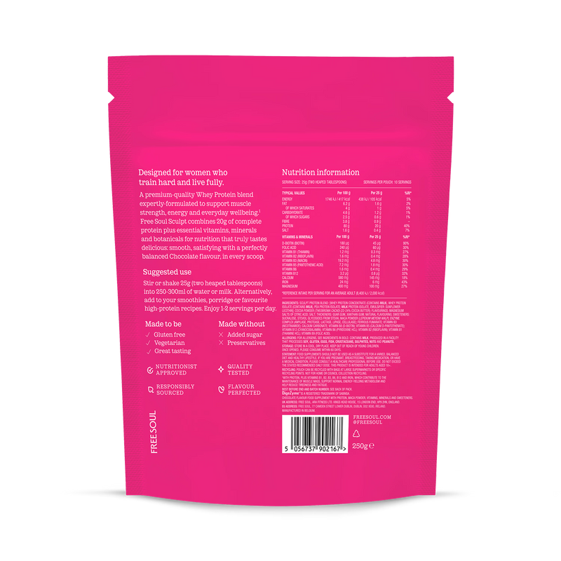 Free Soul Sculpt Hybrid Protein Chocolate 250g - British product